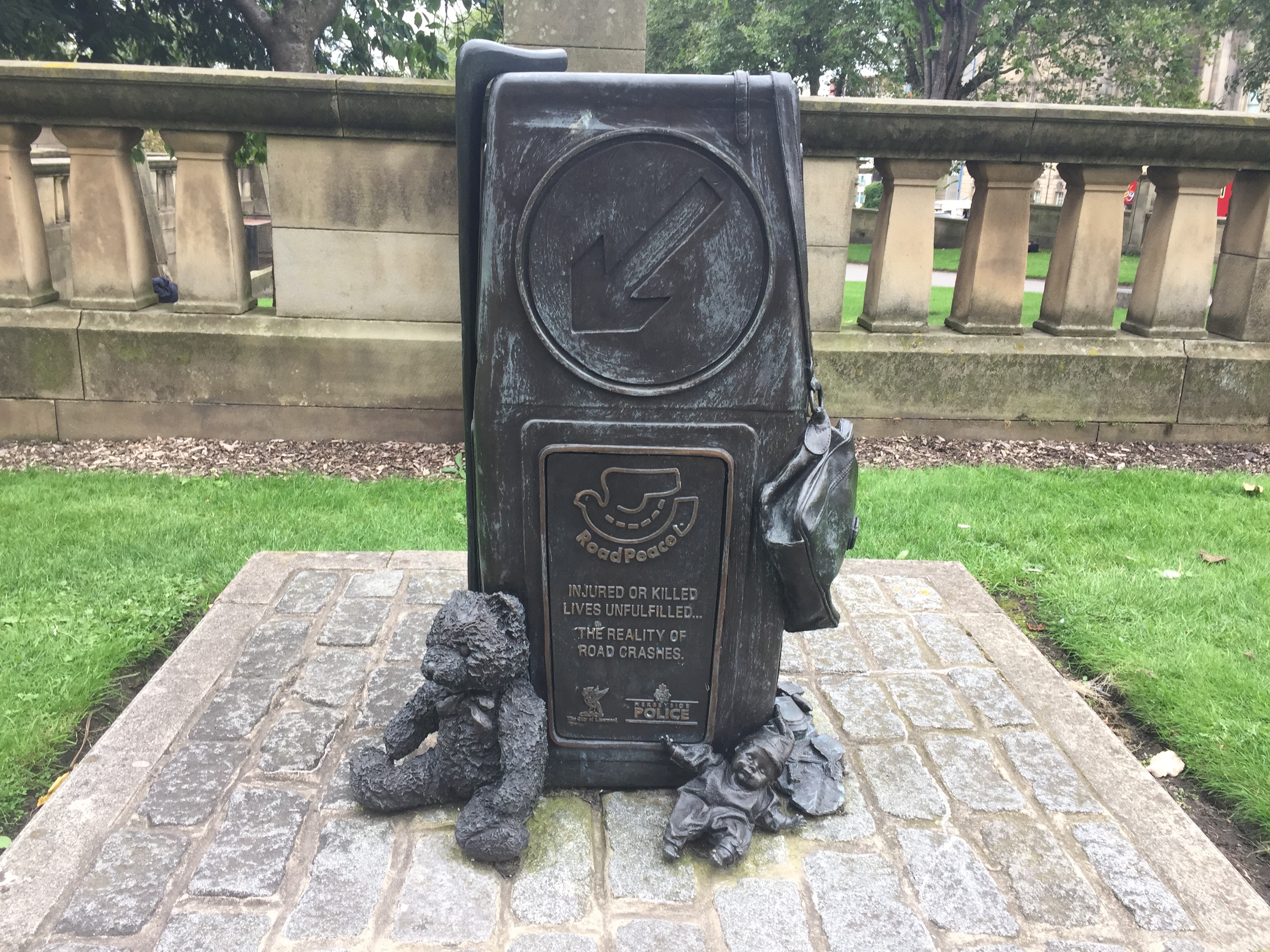 The Roadpeace memorial in St John's Gardens