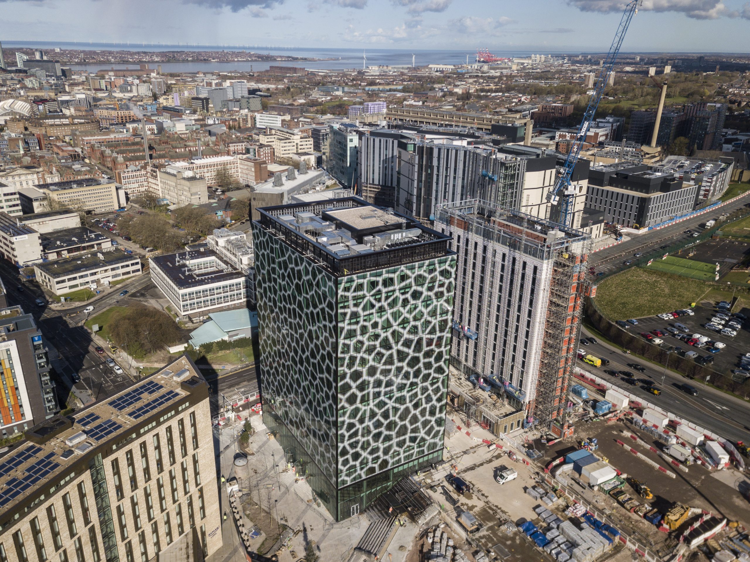 The Spine building at Paddington Village, Liverpool