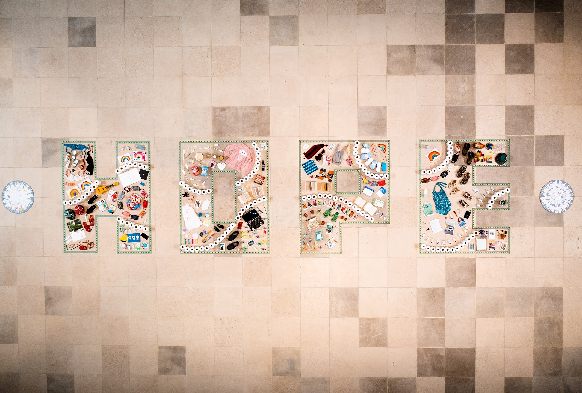 HOPE artwork at Liverpool Cathedral