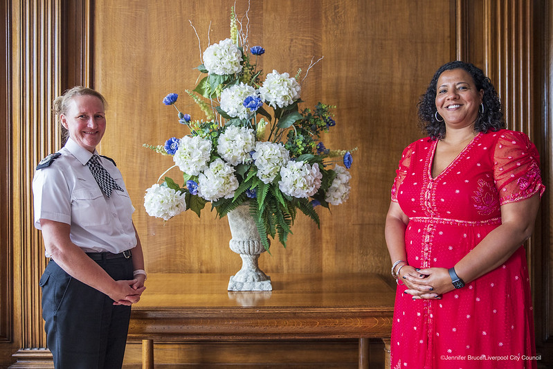 Mayor Joanne with Chief Constable
