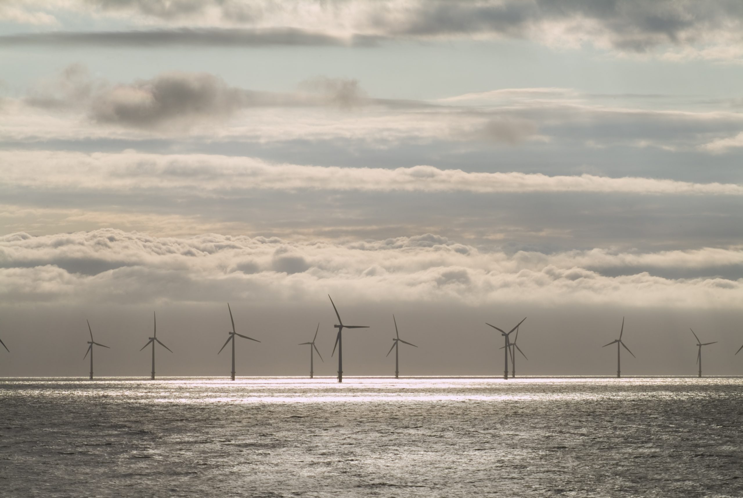 Burbo Bank Offshore Wind Farm in Liverpool Bay.