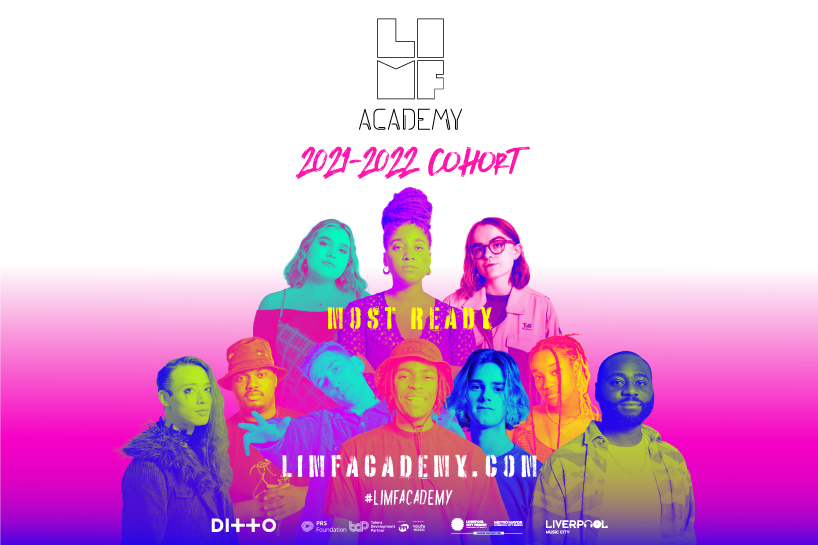 A composite image of the 2021/22 LIMF Academy cohort