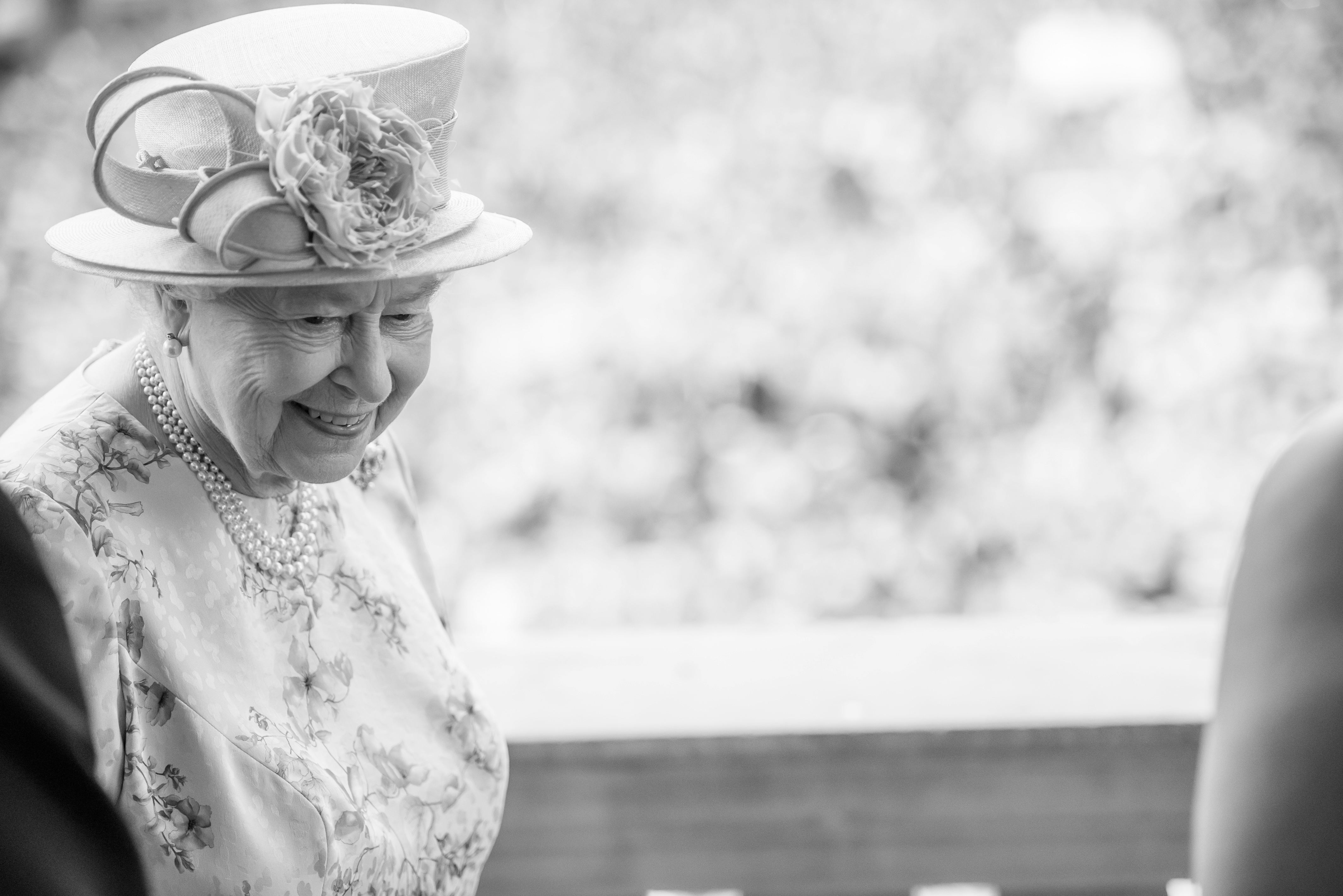 Queen Elizabeth II during a visit to Liverpool Town Hall
