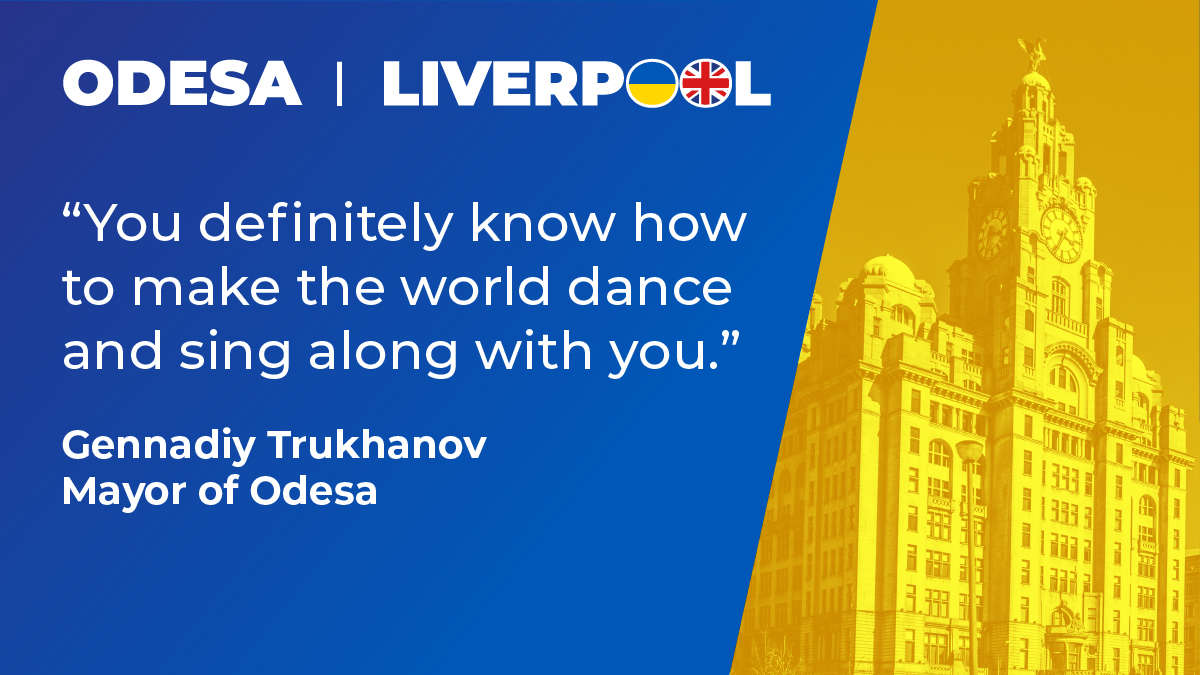 A congratulatory message from Odesa