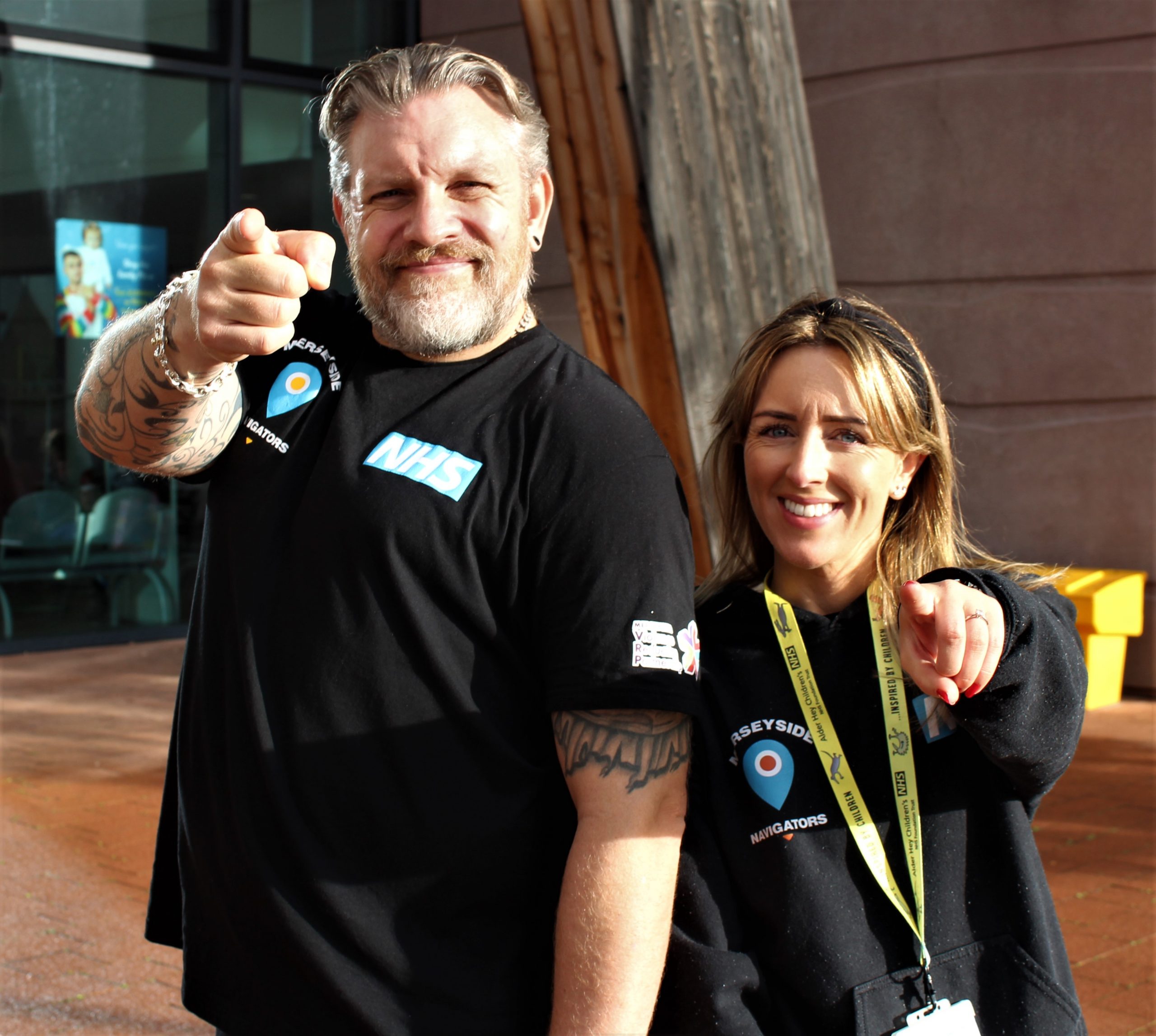 Navigators Andrew Miles and Katherine Cline.