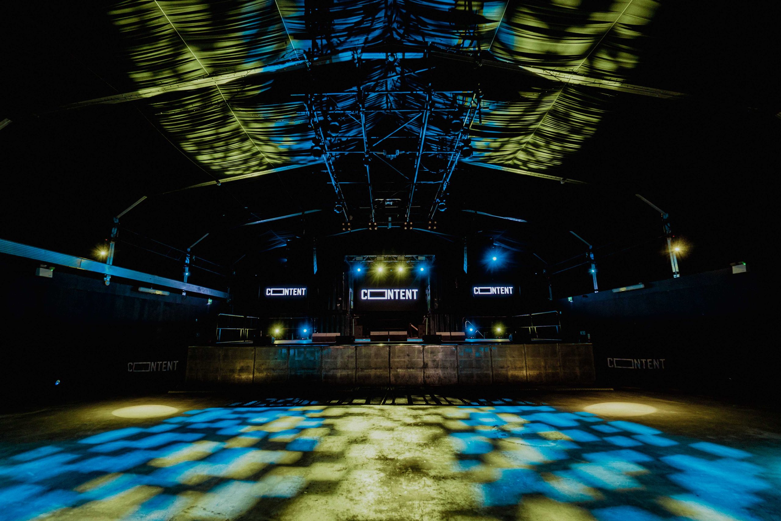 An internal, empty shot of CONTENT