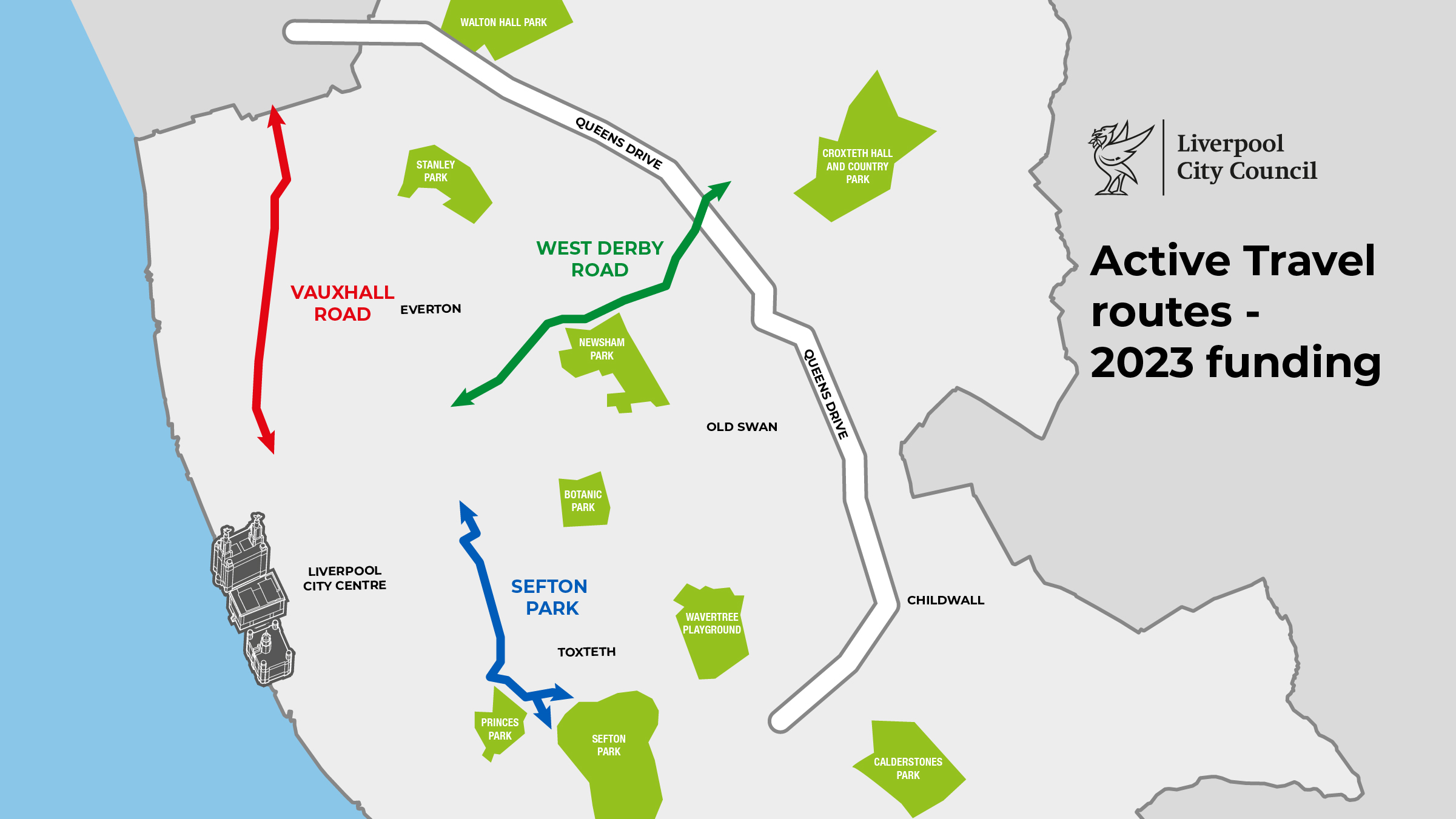Three pop up cycles lanes are to be made permanent in Liverpool