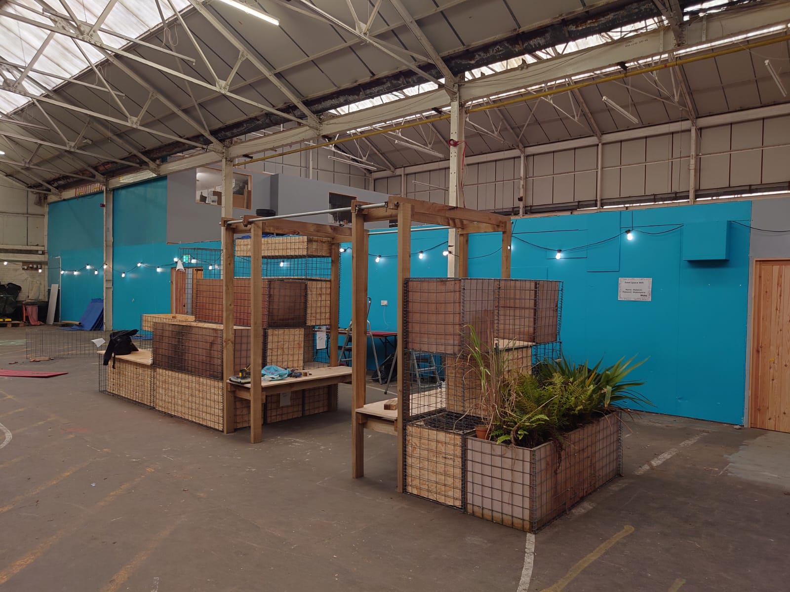 An image of the parklet which will be based at Mann Island for 6 weeks