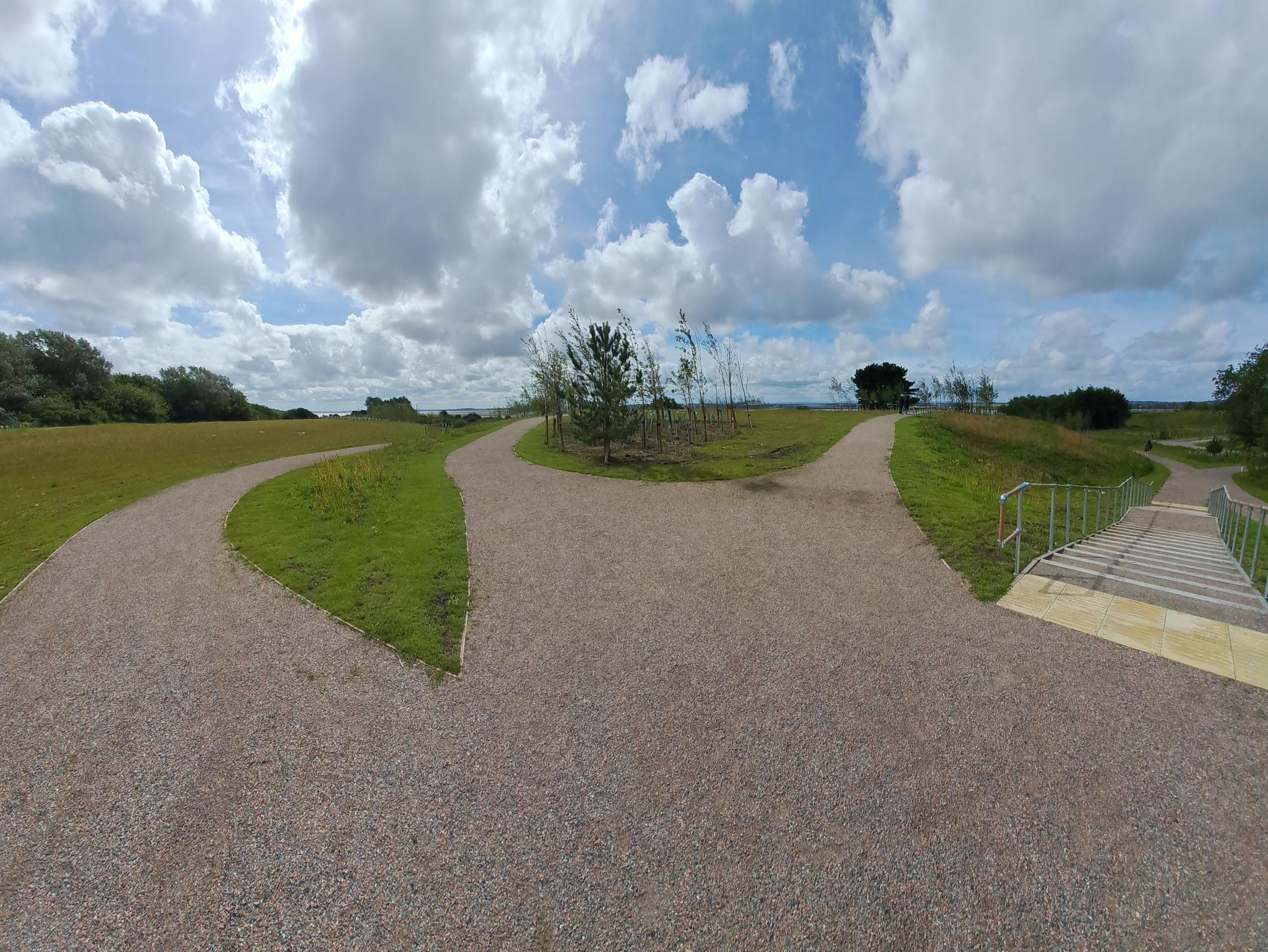 Southern Grasslands offers views across the River Mersey to North Wales