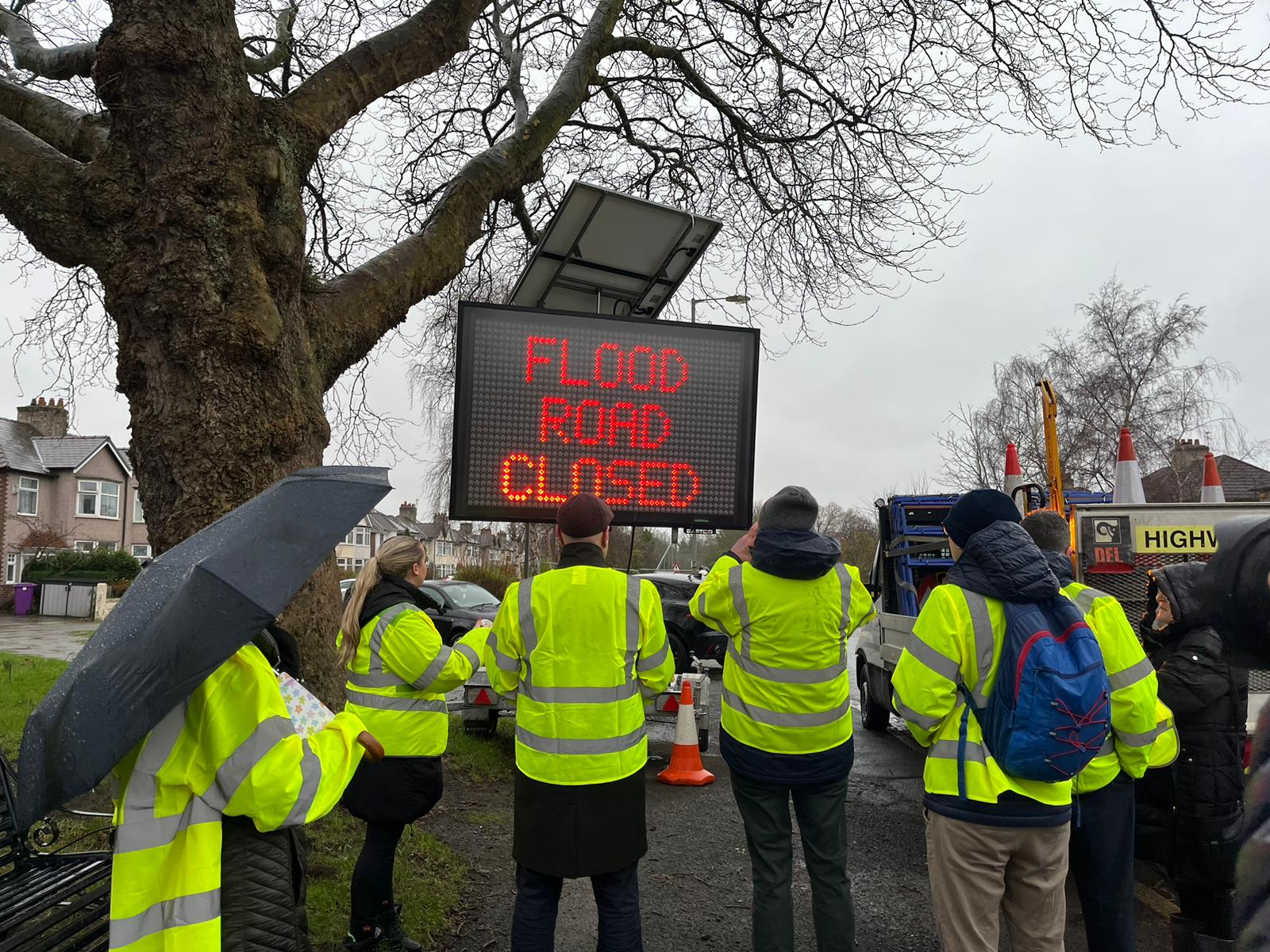 Queens Drive flood signage testing