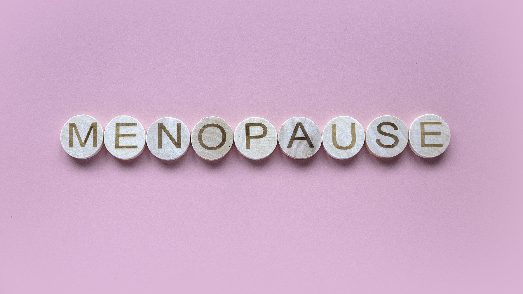Alphabet form a word menopause.