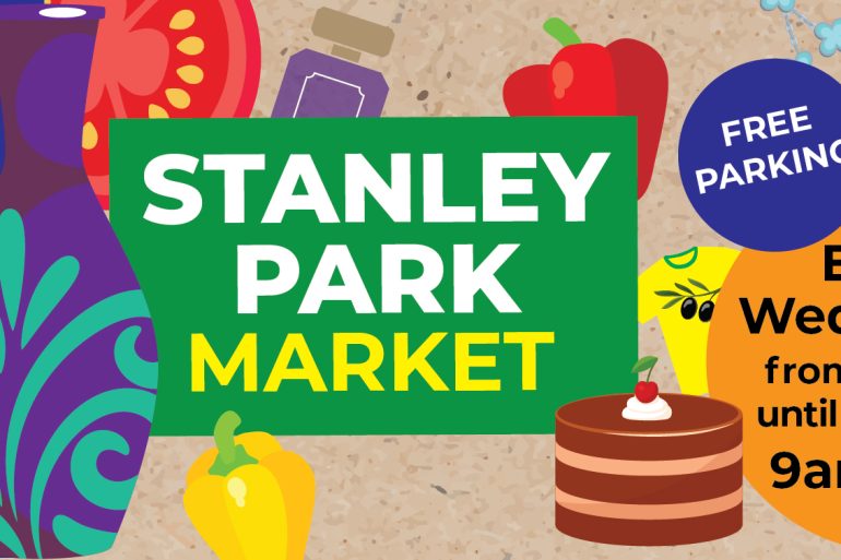 Stanley Park Market. Free parking. Every Wednesday from 19 March until December, 9am-3pm. Excluding Wednesdays with evening football matches. Great British Market Awards Winner, Best Community Market 2025