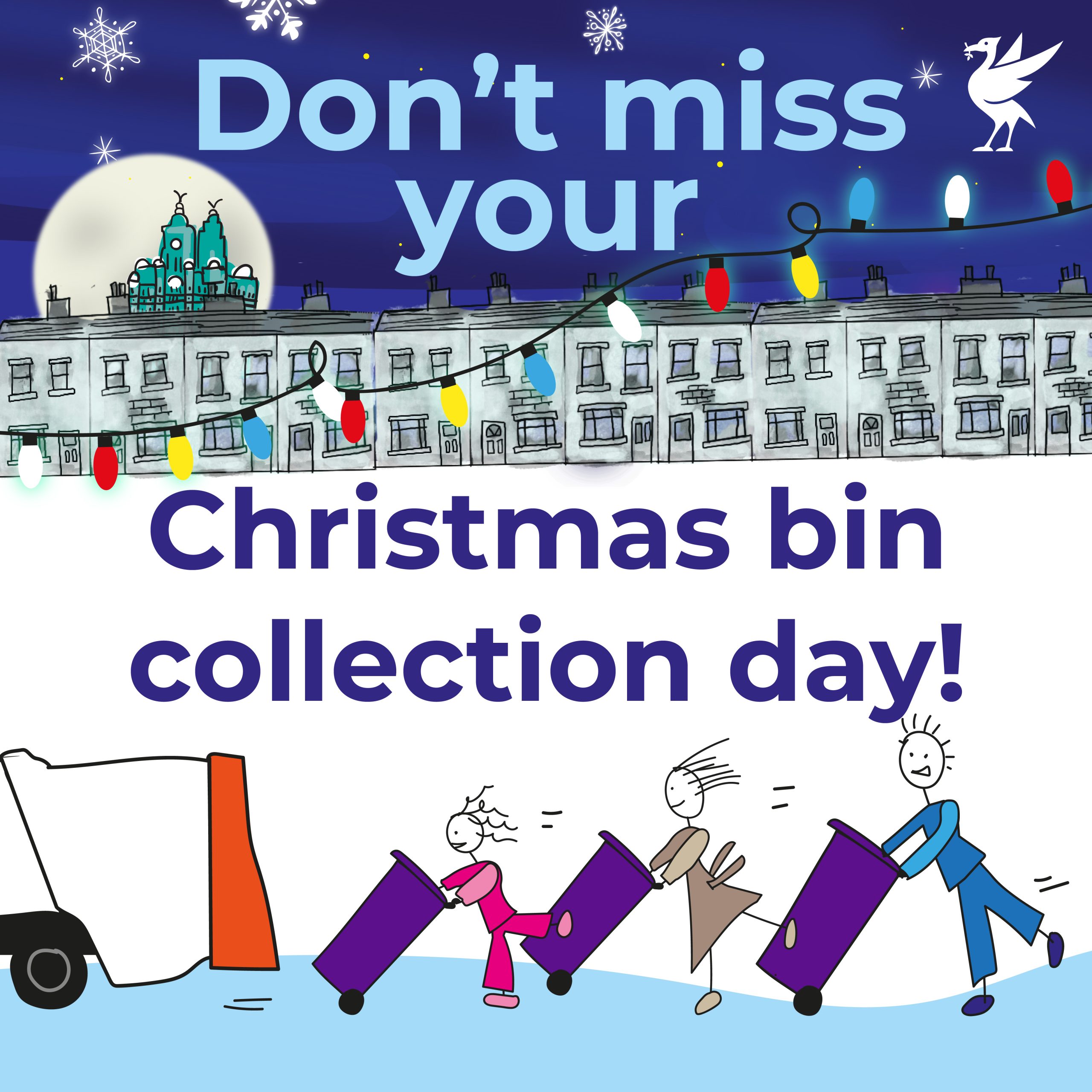 Don't miss your Christmas bin collection day